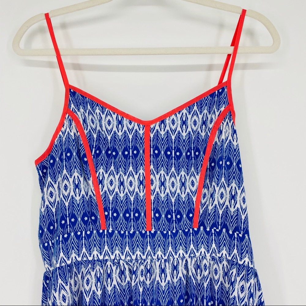 NEW Liberty Love Blue Aztec Printed Skater Dress - Picture 3 of 5